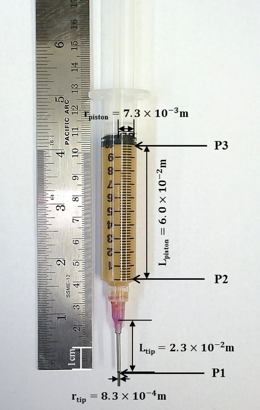 Piston and needle